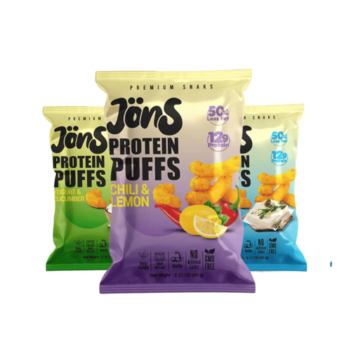 جونز - ببروتين بف بعدة نكهات Jons - Protein Puffs