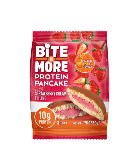 بايت اند مور بانكيك بروتين فراولة 50 ج