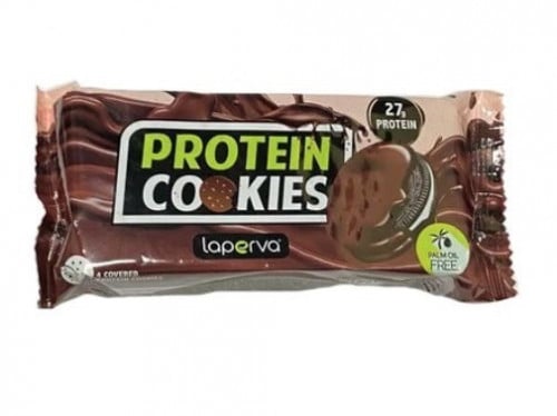 لابيرفا بروتين كوكيز بالشوكولاتة الداكنة محشوة بالكريمة