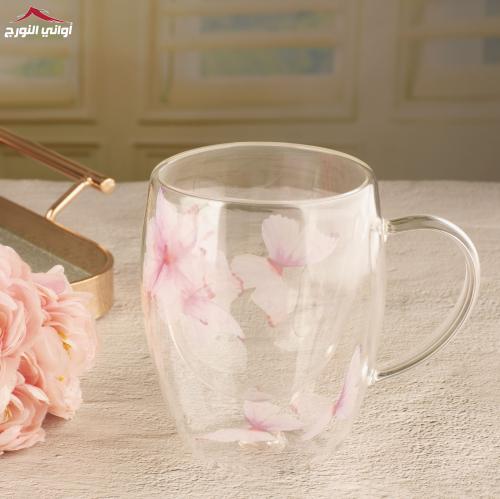 كوب دبل جلاس فراشة