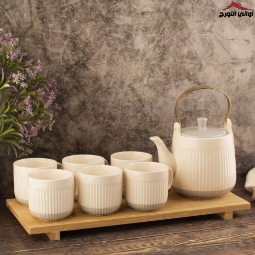 طقم ابريق وأكواب شاي