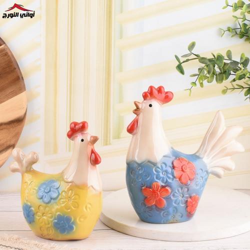 طقم مجسم دجاج (قطعتين)