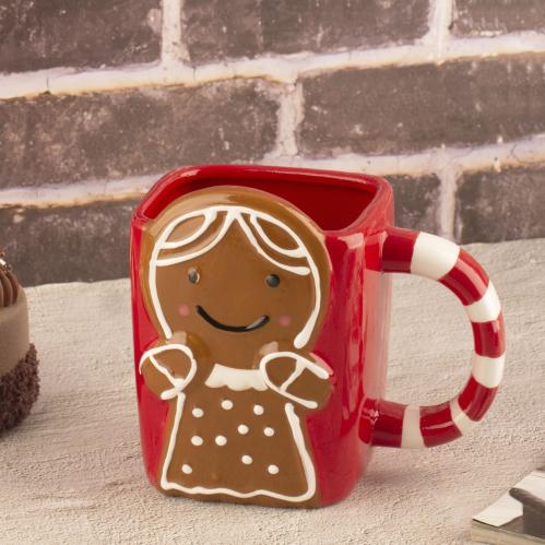 كوب جنجر بسكويت احمر