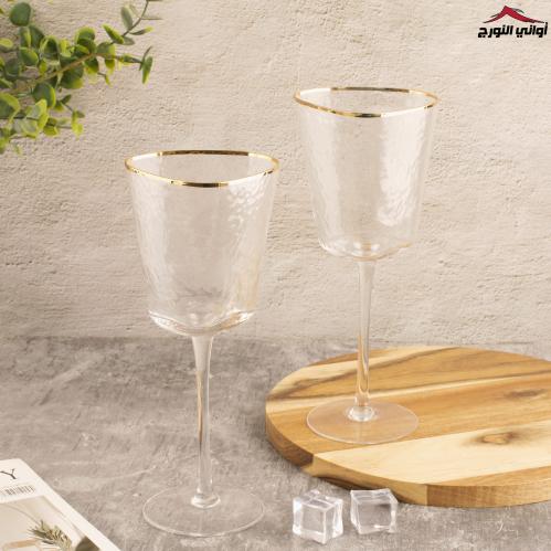 كاس زجاج مثلج طويل