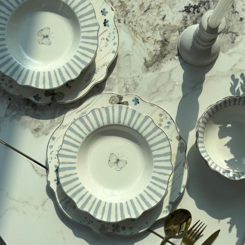 طقم عشاء الفراشة ( 24 قطعة )