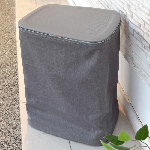 سلة غسيل رمادي