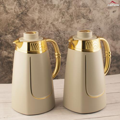 طقم ترامس رواف رمادي مطفي مذهب