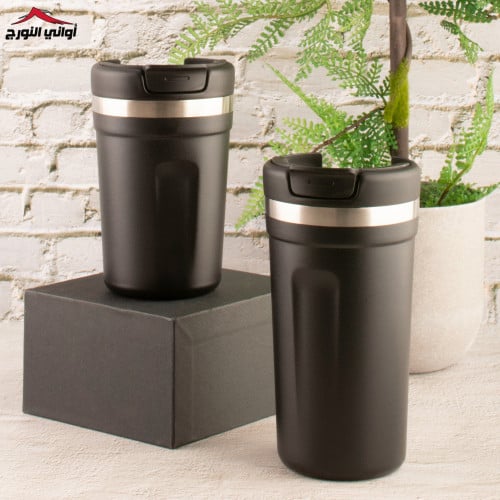 كوب حافظ للحرارة ماركة السيف أسود