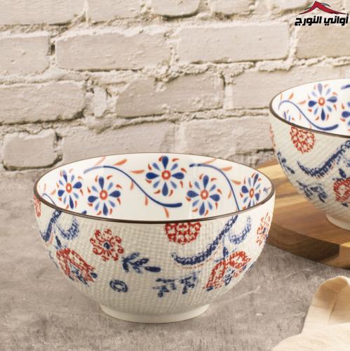 بادية أزرق  وأحمر مزخرف