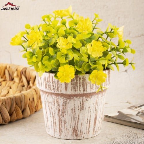 فازة زهور أصفر
