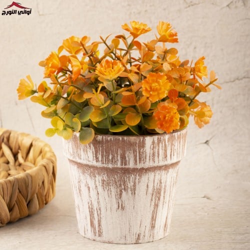 فازة زهور برتقالي