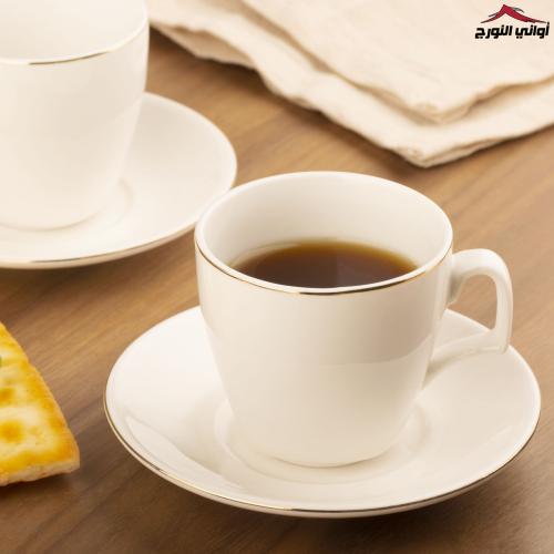 طقم فناجين قهوة تركيه أبيض