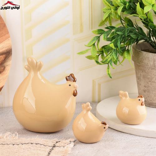 طقم مجسم دجاج (3 قطع)