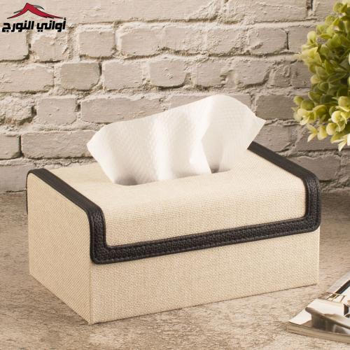 علبة مناديل بيج