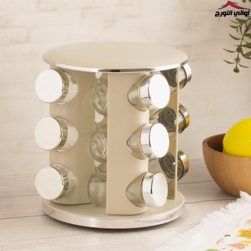 طقم بهارات دائري بيج