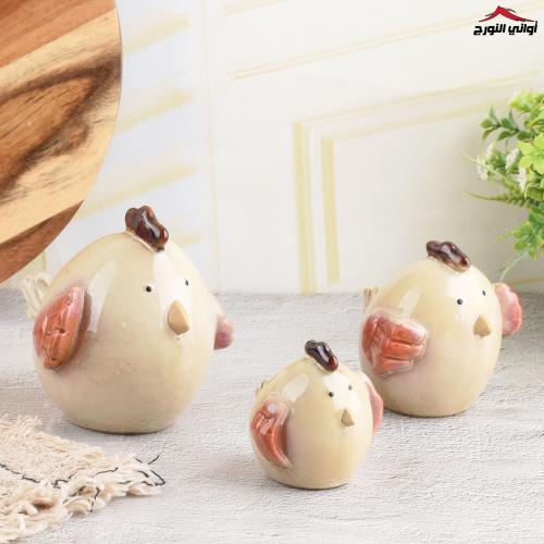 طقم مجسم عصفور (3 قطع)