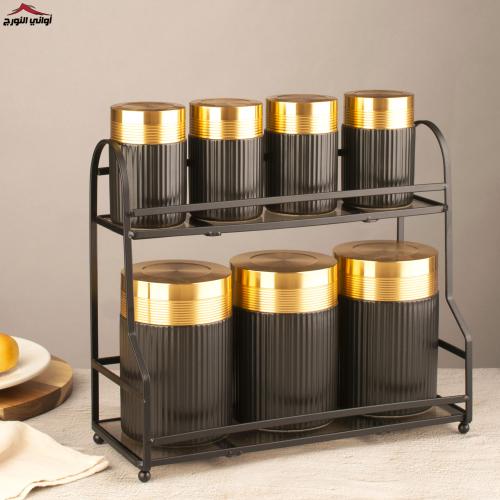 طقم بهارات الملكة اسود مذهب دورين