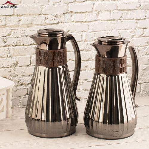 طقم ترامس عزة نيكل اسود خشبي