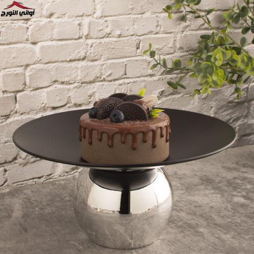 صحن كيك لمسات بقاعدة