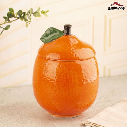 علبة سيراميك شكل برتقال
