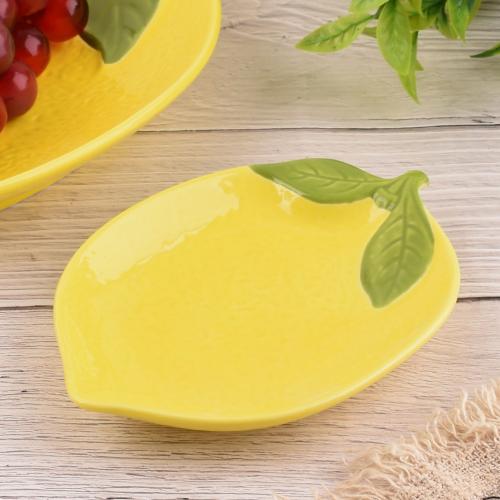 صحن شكل ليمون صغير