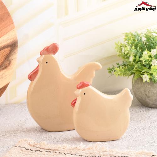 طقم مجسم دجاج (قطعتين)