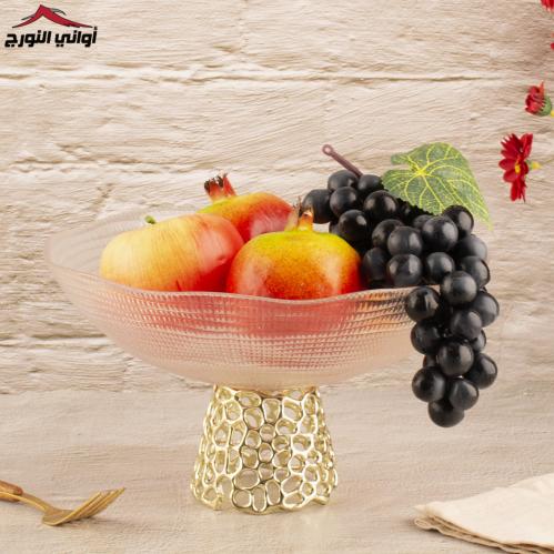 صحن ضيافة وفواكه يسرى