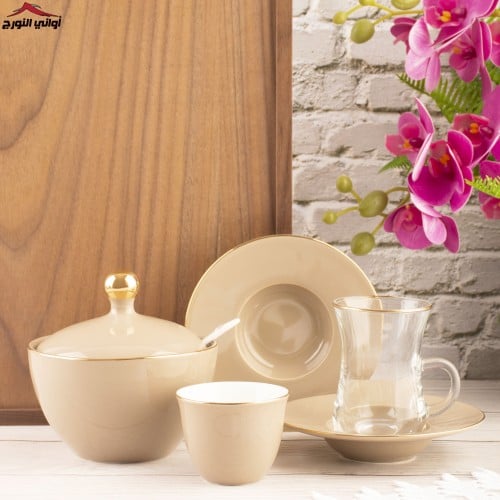 طقم بيالات وفناجين اريج بيج