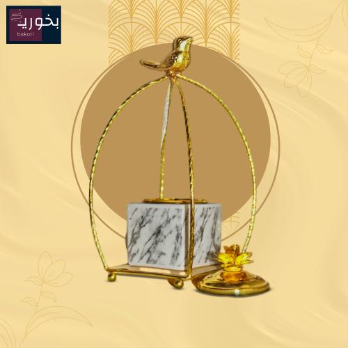 مبخر رخامي فاخر قفص عصفور ذهبي