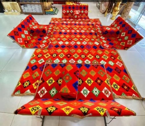 طقم جلسة تراثية 9 قطعة للبر والرحلات