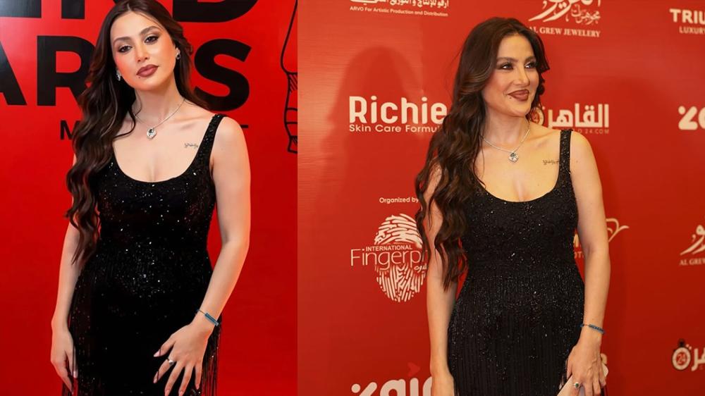 النجمة مرام علي  تتألق بإطلالة راقية من بيرلا في مهرجان Trend Awards