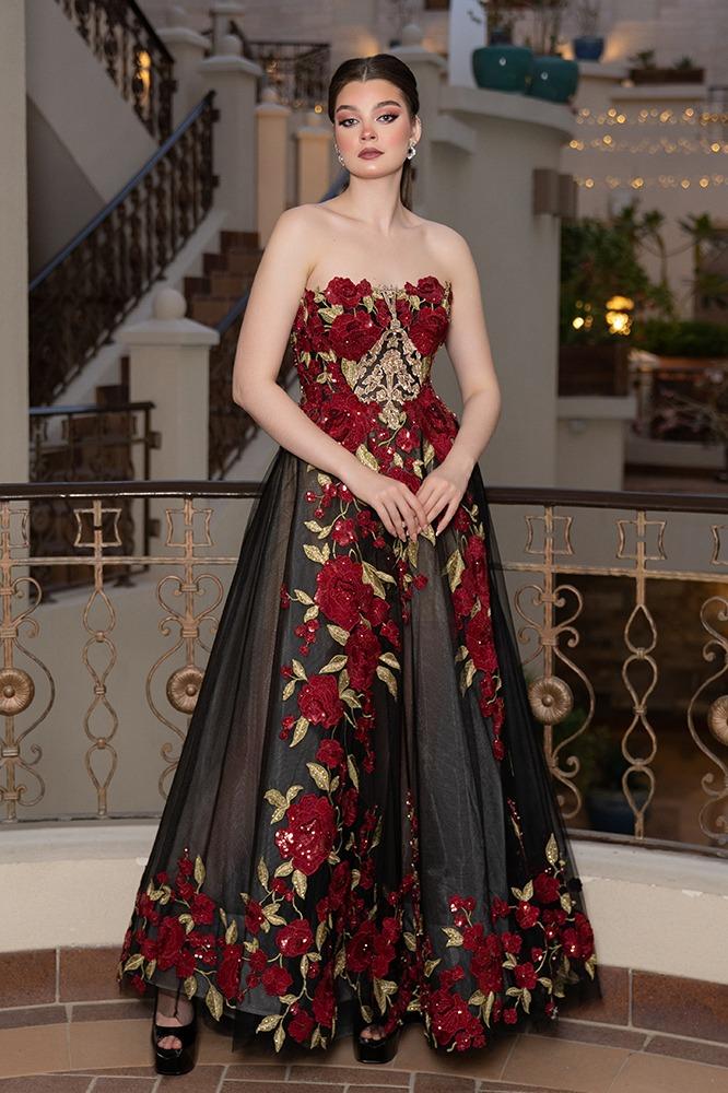 فستان كلوش فاخر سترابلس 445250