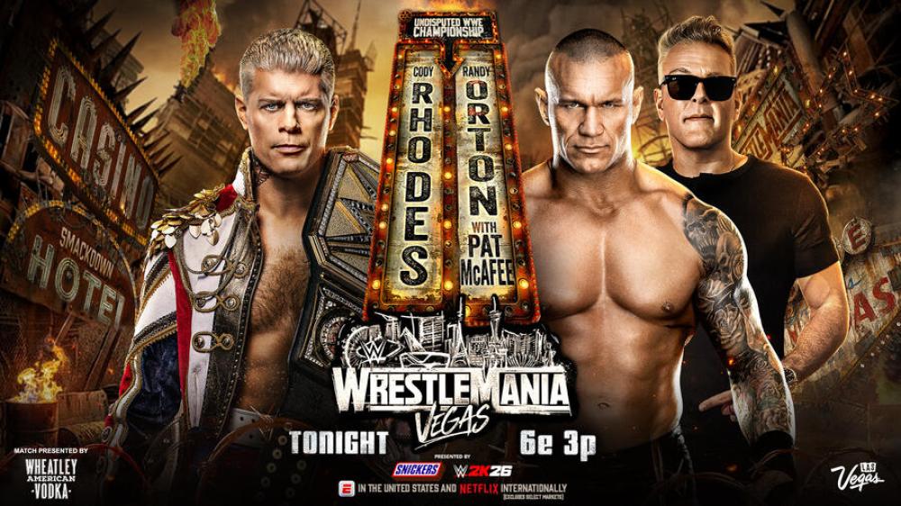 كودي رودز وراندي أورتن قبل مواجهتهما في WWE Sunday Night’s Main Event
