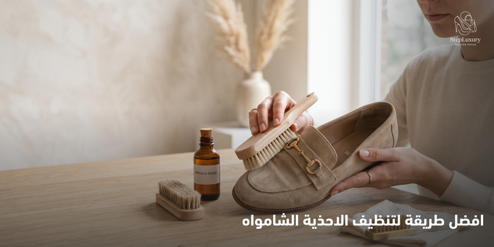 طريقة تنظيف احذية الشامواه