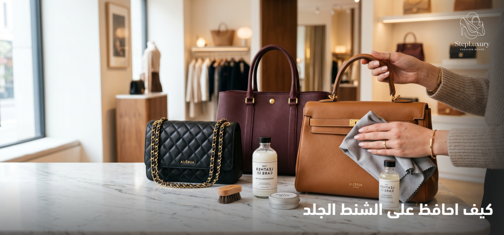 كيف احافظ على الشنط الجلد