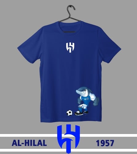 تيشيرت بهوية أيقونة (تمائم) نادي الهلال ( أطفال )