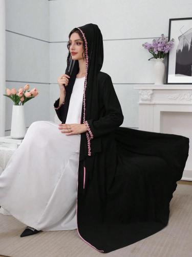 عباية وشاح رأس منسوج