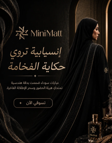 MiniMatt العنوان الأول للفخامة والأناقة للعباية السعودية