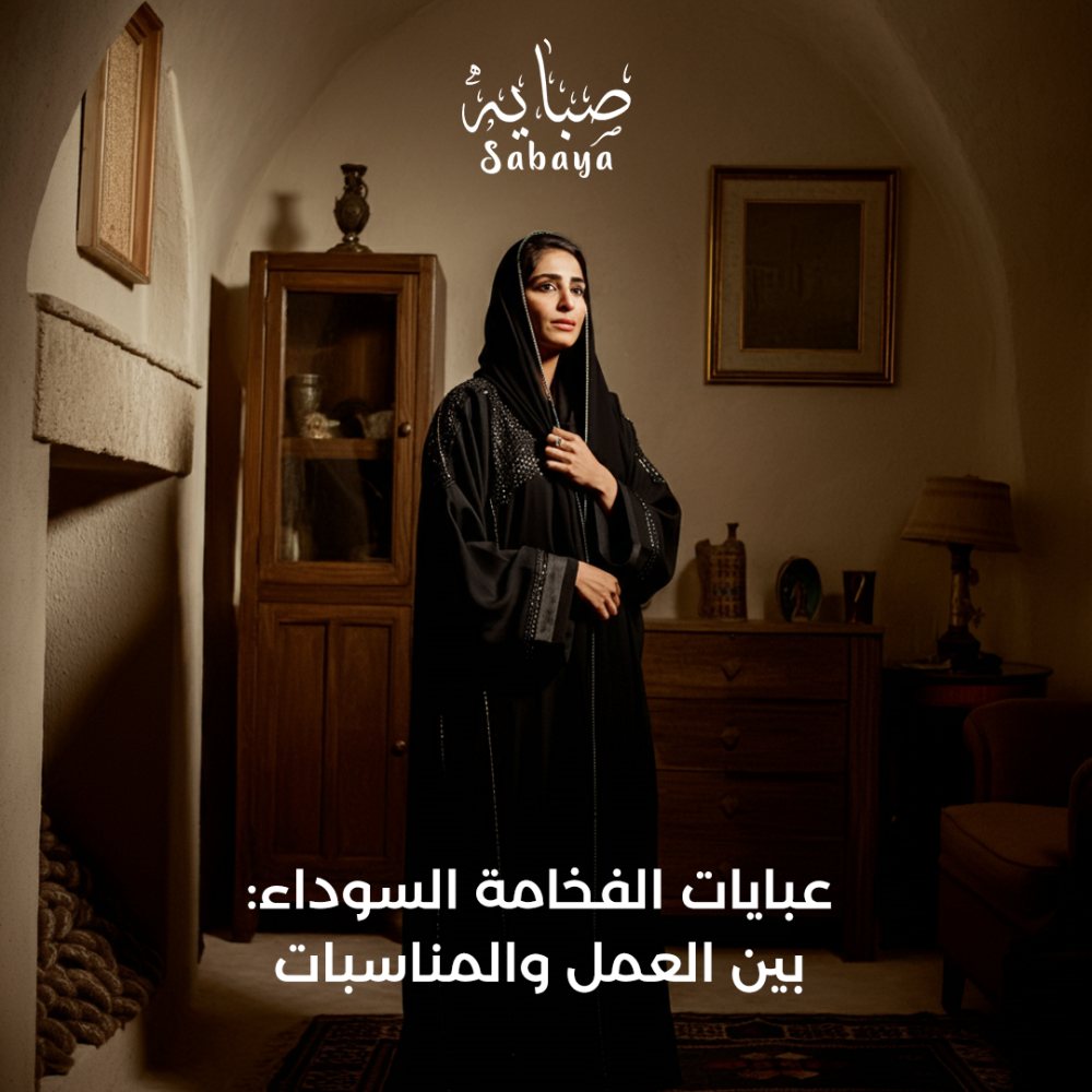 عبايات الفخامة السوداء: بين العمل والمناسبات