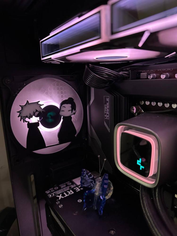 غطاء مروحة للPC بتصميم ساتورو وغيتو, بمقاس 120mm