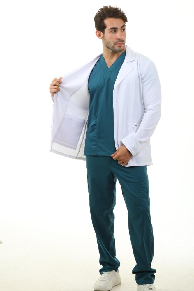 Unisex Short Elegance Lab Coat (Men)