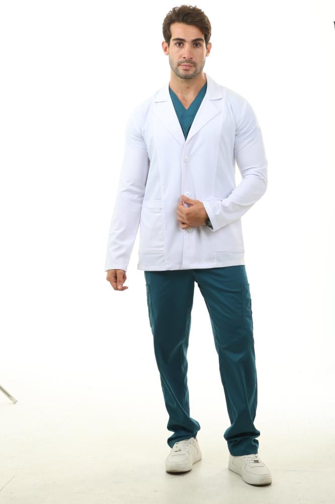 Unisex Short Elegance Lab Coat (Men)