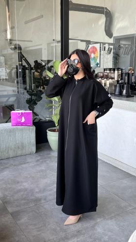 عباية صدف - بسحاب _جيب -تبرز جمالك الهادئ