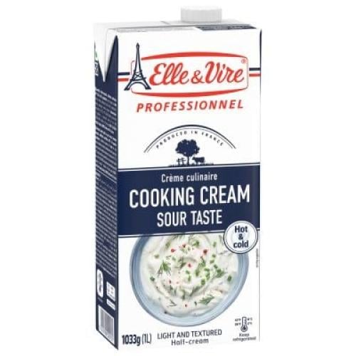 قشطة خفيفة حامضة معقمة ايلفير / Cooking Cream Sour...