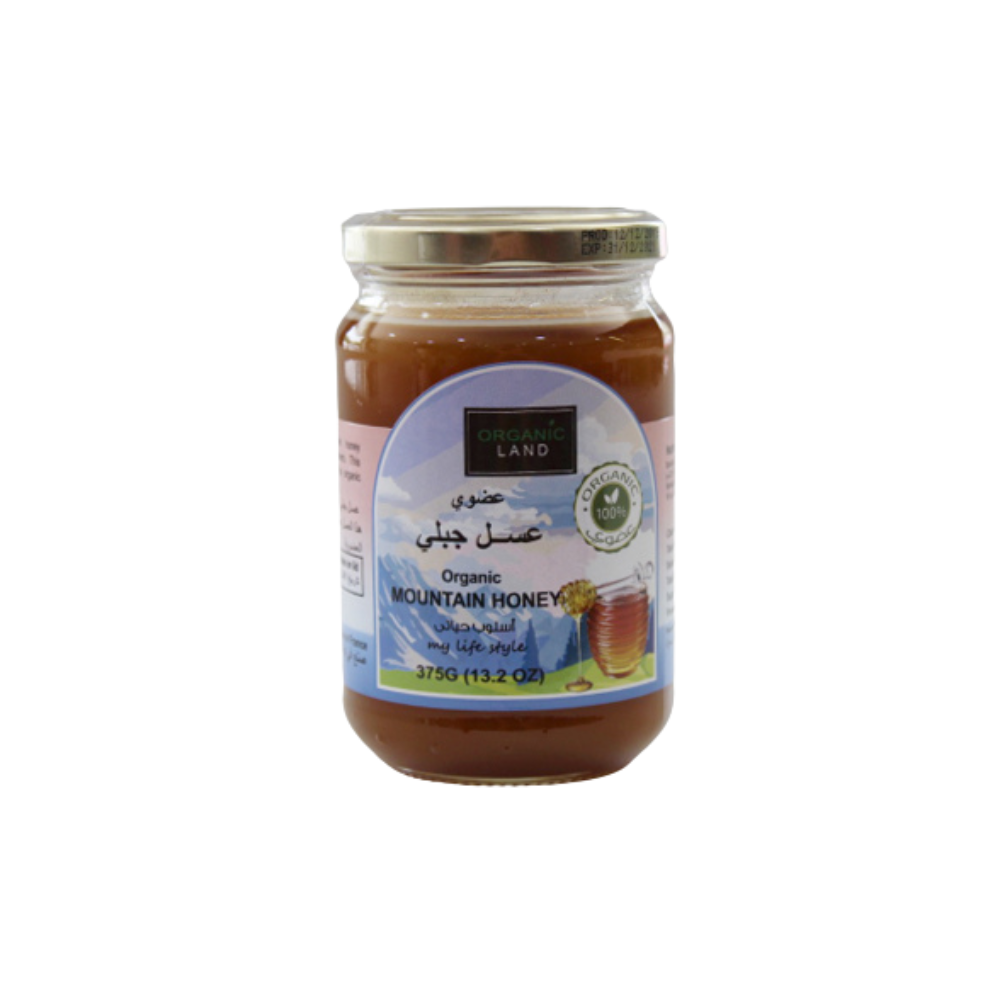 organic land عسل جبلي عضوي 375 غرام من