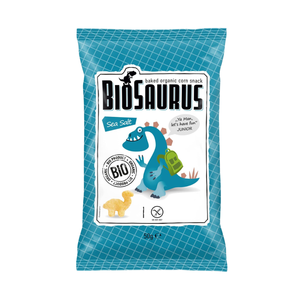 سناك الذرة العضوية محمصة بنكهة ملح خالي من الجلوتين