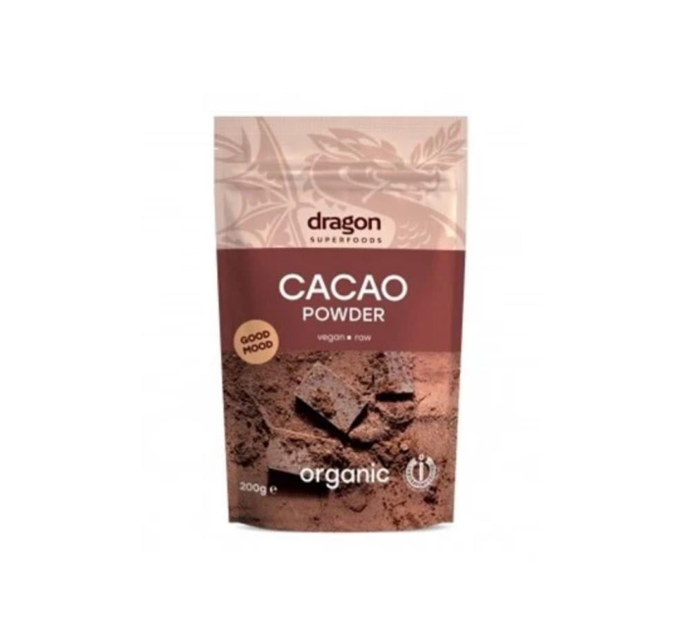 بودرة كاكاو عضوي خام 200 غرام من dragon