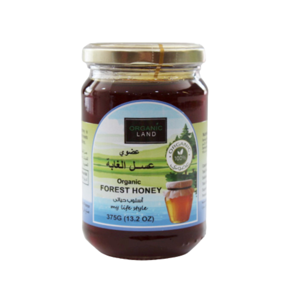 organic land عسل الغابة عضوي 375 مل من