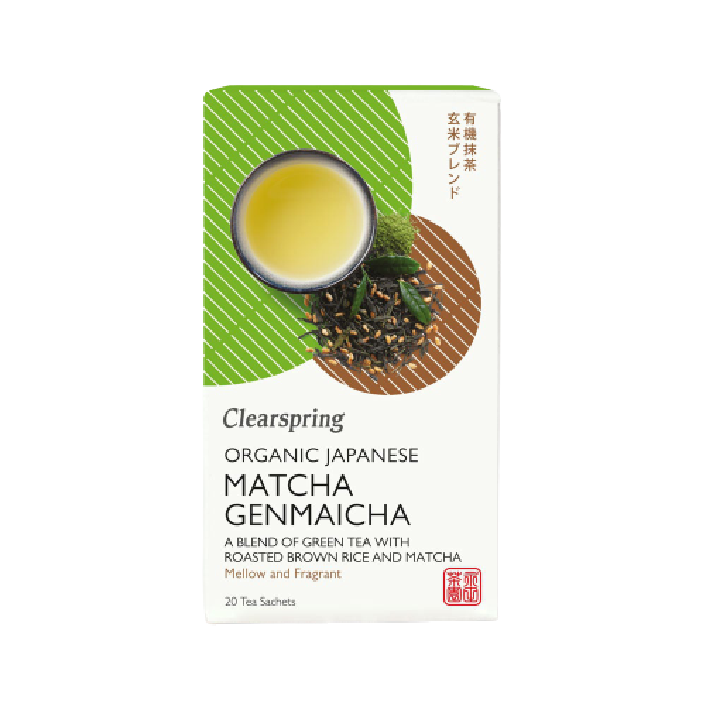 شاي ماتشا جنمايشا اليابانية العضوية