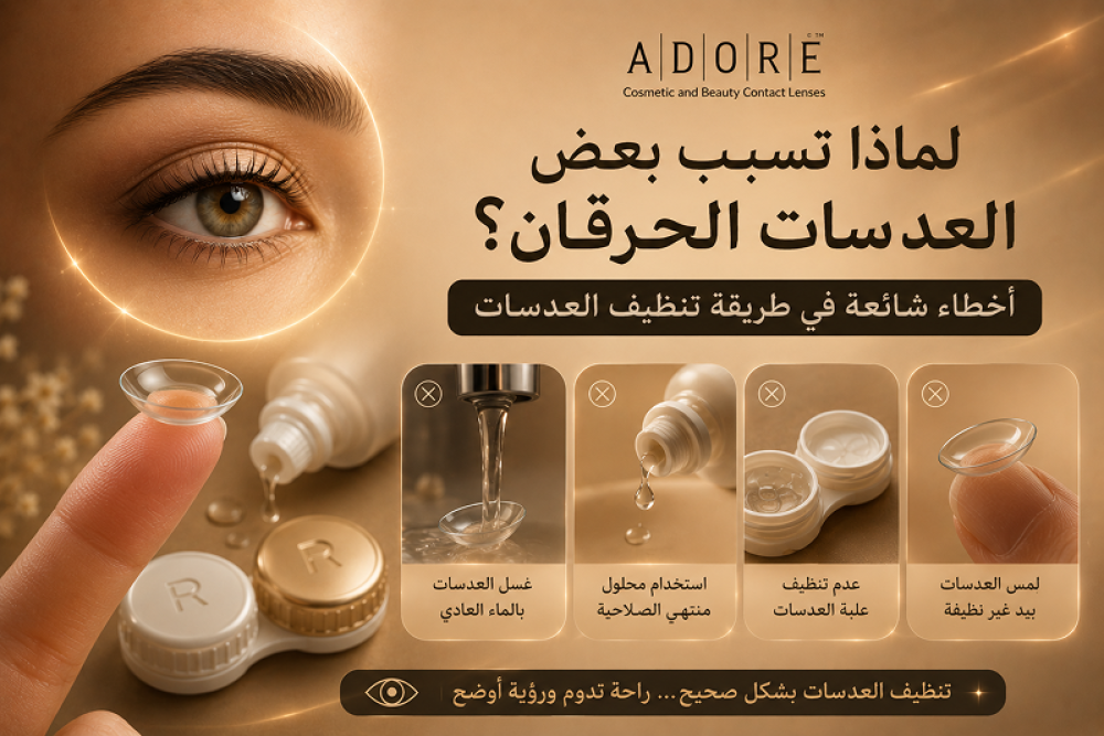 تنظيف العدسات